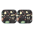 thumbnail image 7 of Bingfone Vegetable Quiche Windshield Sun Shade 2-Piece Foldable Car Front Window Sunshade For Most Sedans Suv Truck - Auto Sun Blocker Visor Protector Blocks Max Uv Rays - Small, 7 of 7