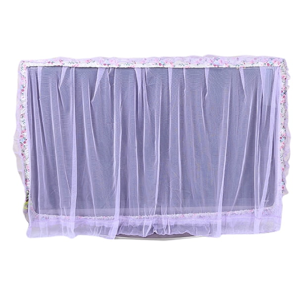 Billuyoard Cubierta de TV LCD a prueba de polvo hilo de flores púrpura rosa 32 36 40 46 50 55 60 65 pulgadas protector de pantalla de TV cubierta Cubiertas para muebles de jardín 1 Billuyoard JJ22311-01B