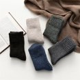 thumbnail image 5 of Monebena 5 Pairs Men Socks Super Thick Thermal Hiking Winter Warm Boot Heavy Soft Cozy Socks for Men & Women M01, 5 of 13