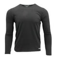 thumbnail image 1 of French Terry Thermal Top, Moisture Wicking, Midweight Layer, Made in USA, Black, Size 2X-Large, 1 of 1