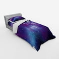 thumbnail image 3 of Ambesonne Nature Bedding Set 4 Pcs, Northern Aurora Borealis, Queen, Blue Purple, 3 of 3