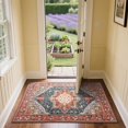 thumbnail image 6 of TWINNIS Boho Area Rug Soft Indoor Living Room Carpet,Red Bohemian Rug for Bedroom,2'x3'Non-Slip Washable Decorative Rug, 6 of 7