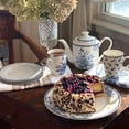 thumbnail image 6 of Bone China Teapot Floral Teapot 1.15-qt. (1.1 L) Vintage Indigo Tea Pot Tea Brewer for Tea or Coffee Tea Kettle Kitchen Tea Pot, 6 of 11