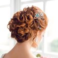 thumbnail image 1 of unbranded Chinese Style Sky-Blue Hair Chopstick with Decorative Flower and Pendant for Elegant Looks, 1 of 4
