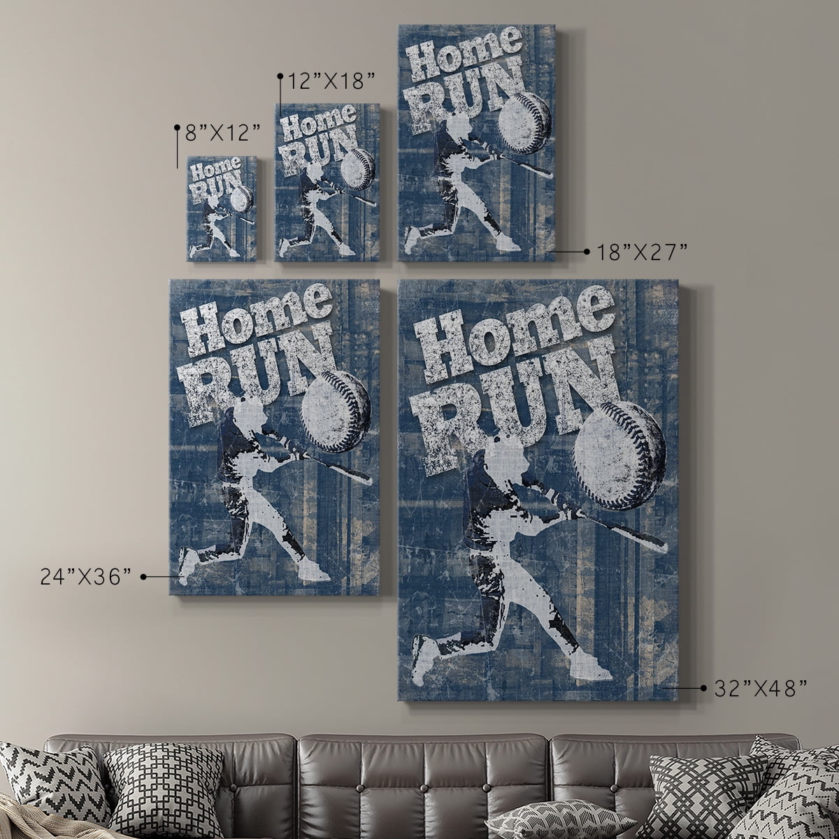 Home Run Hitter Premium Gallery Wrapped Canvas - Ready to Hang