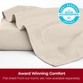 thumbnail image 4 of Mellanni California King Flat Sheet Only, Hotel Luxury Soft Microfiber Top Sheet, 1 Piece, Beige, 4 of 7