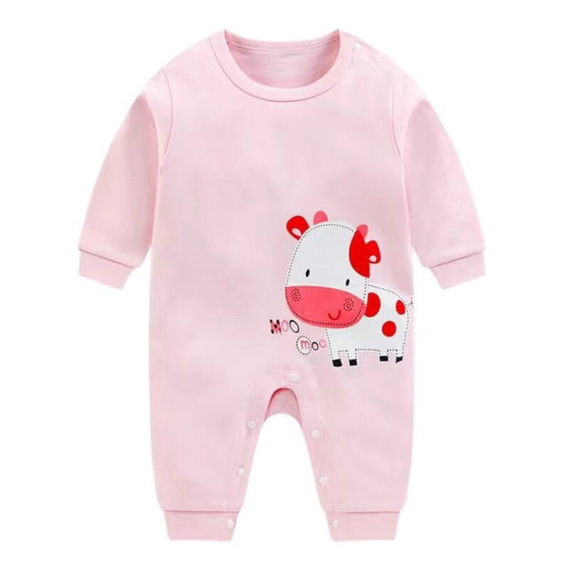 Pelele de bebé para niñas, conjunto de ropa de primavera para niños, ropa de dibujos animados para niños, peleles de bebé, mono de manga larga, fotografía de recién nacidos 0-2Y59 (0-3M) Gao Jinjia LED