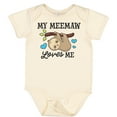 thumbnail image 3 of Inktastic My Meemaw Loves Me with Sloth and Hearts Boys or Girls Baby Bodysuit, 3 of 5
