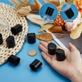 thumbnail image 3 of 50Pcs Black Plastic Disc Top Caps 22/410 Replacement Press Disk Caps for Bottle 22mm Inner Diameter Column Thread Cap for Plastic Bottles Cosmetic Bottles Refillable Bottle, 3 of 8
