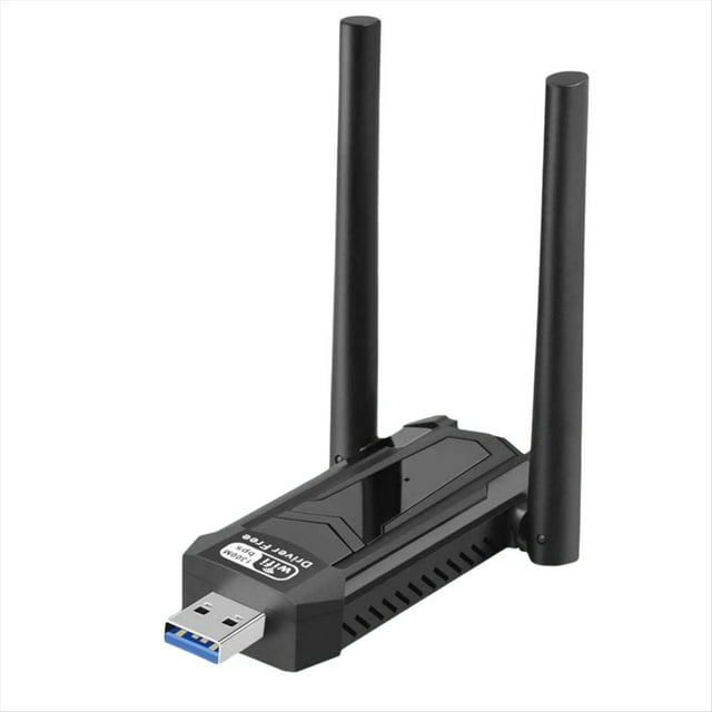 Adaptador USB Bluetooth 5.4 AC1300Mbps, Tarjeta de Red WiFi Inalámbrica de Doble Banda de 2,4/5 GHz, Dongle para PC, Portátil, Ratón y Teclado.