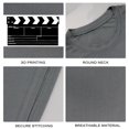 thumbnail image 4 of Coolnut Men's T Shirt Odor Protection Short, Film Shooting Plates Mens Short Sleeve Tees, Grey Crew-Neck Casual Tee Shirts, S, 4 of 6