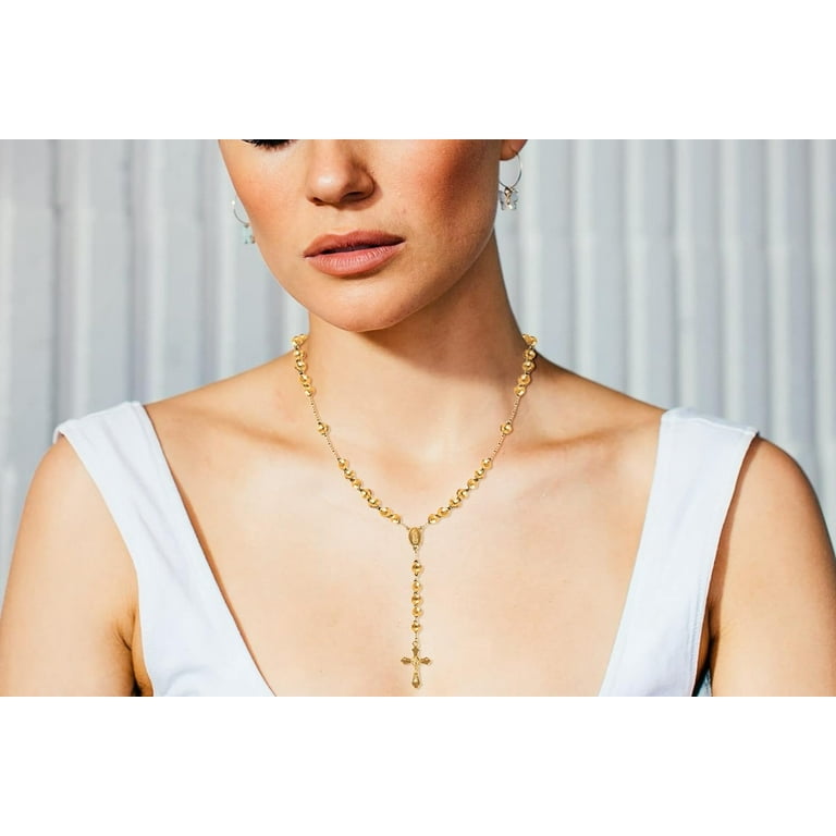 Dainty crucifix deals necklace