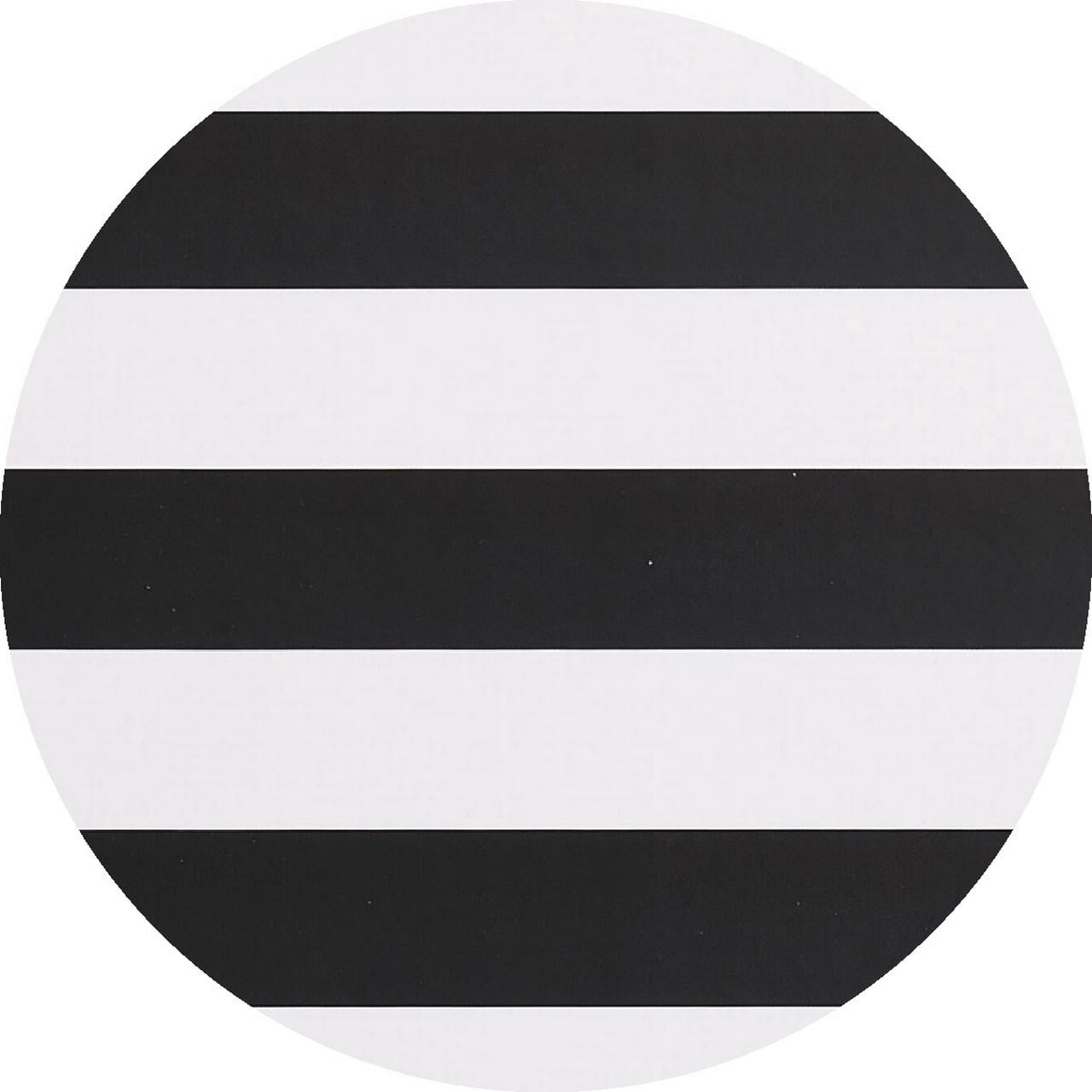 Hom Essence 3-Ring Black & White Stripe Photo Album accommodates up to 8" x 10" photos