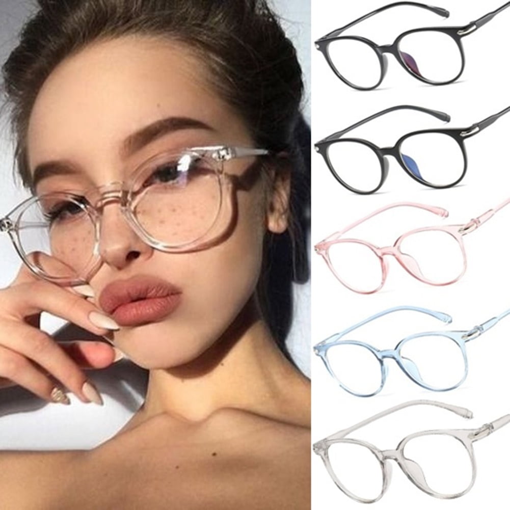 Vintage Glasses Clear Lens Blue Light Blocking Cat Eye Frame for Women and Men Black Frame, Size: One Size