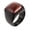 Black Brown, variant on Gemstone Signet Rings for Men Black Silver Gold Plated Square Colorful Vintage Size 15 Statement Personalized Dainty Jewelry Gold Brown Size 7