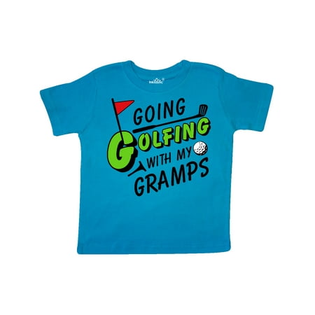 

Inktastic Going Golfing with my Gramps- kids golf Gift Toddler Boy or Toddler Girl T-Shirt