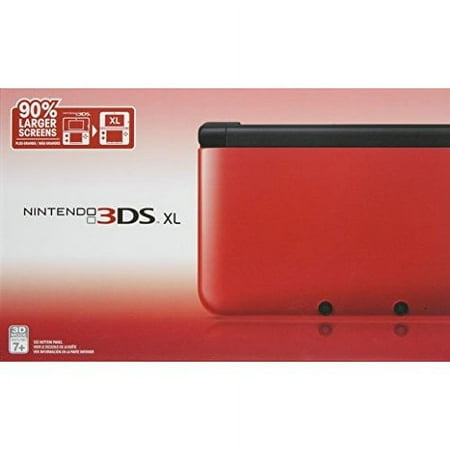 Restored Nintendo 3DS XL Red/black (Refurbished)