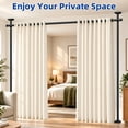 thumbnail image 6 of SUNALLY Room Dividers Curtain Rod No Drilling, 4-10ft(H) 28-70inch(W) Adjustable Room Separator for Space Partition, Heavy Duty Floor to Ceiling Tension Rod, Black, 6 of 7