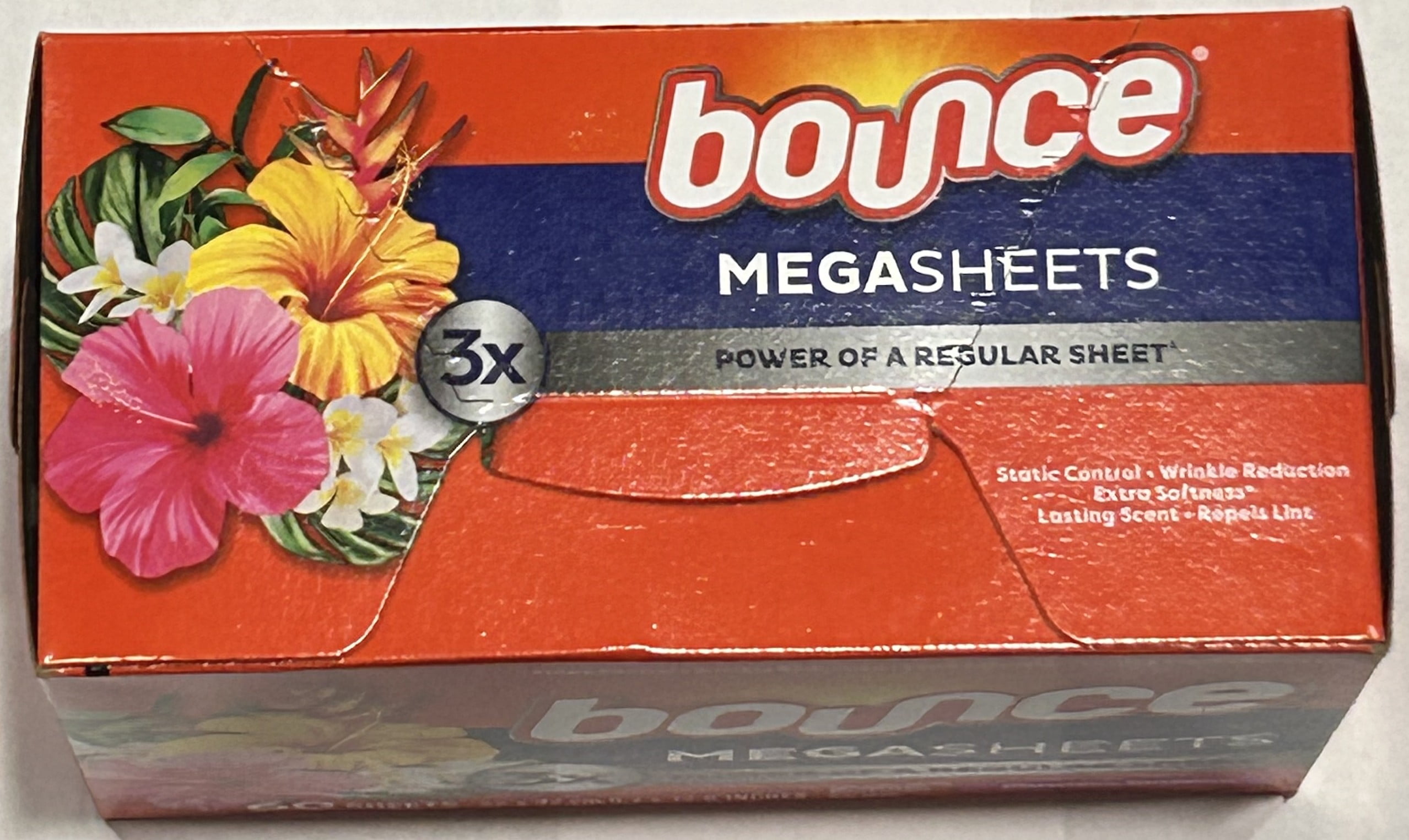 Bounce Mega Dryer Sheets Lasting Fresh Outdoor Fresh & Clean Scent (Pack of 8)