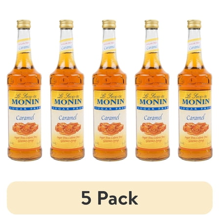 (5 pack) Monin Syrup - SUGAR FREE - Caramel