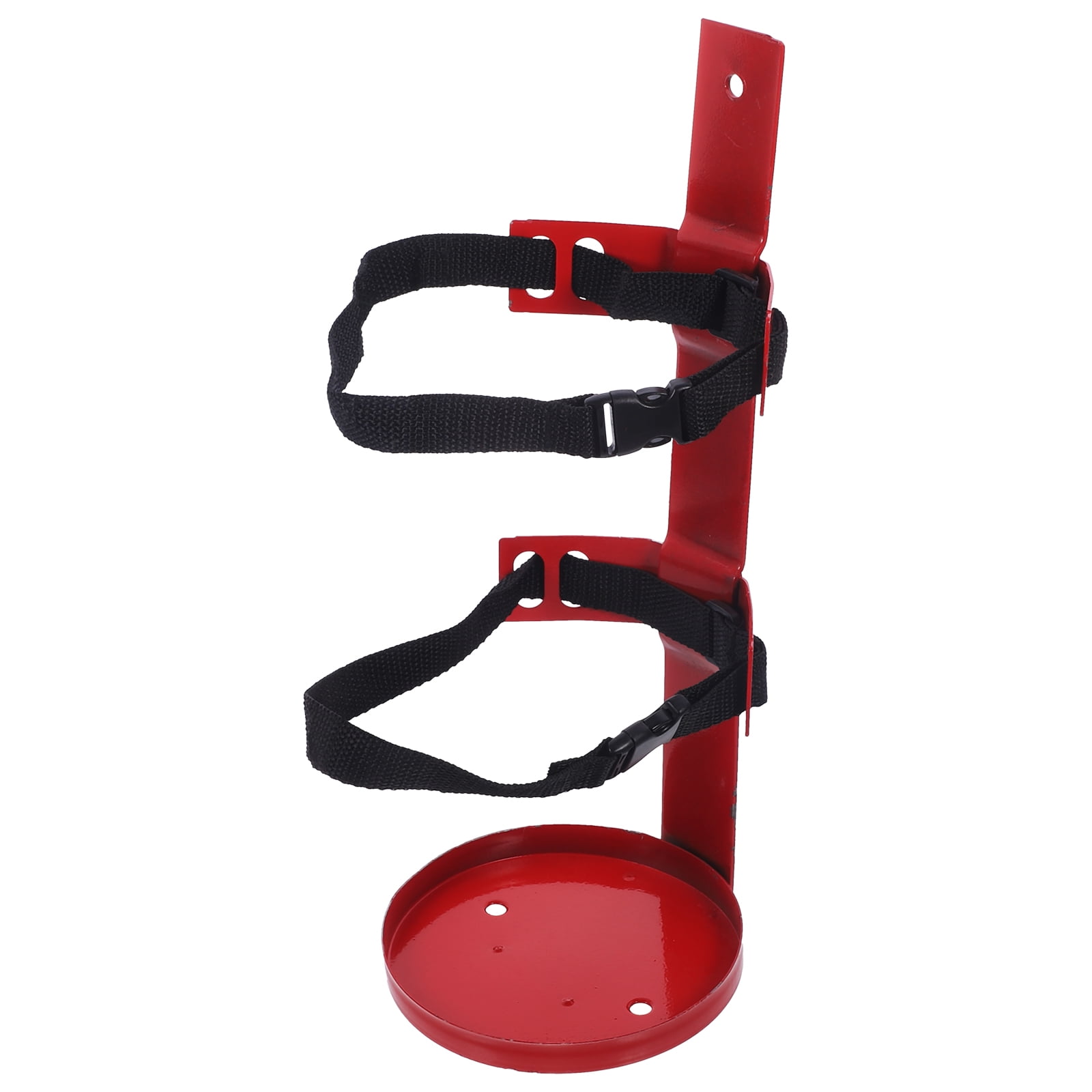 Pawsdot 1Pc Iron Fire Extinguisher Holder Wall Mount Durable Red Fire Extinguisher Bracket