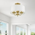 thumbnail image 5 of Livex Lighting - Brookdale - 3 Light Semi-Flush Mount In Transitional Style-11, 5 of 8