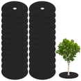 thumbnail image 1 of Uxcell 24 Pack Non Woven Tree Cover Rings,12.5 Inch Weed Fabric Cover,Apply To Tree Mulch Ring(Round Black), 1 of 7