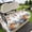SteelBlue, variant on Golf Cart Seat Covers for 2 Seater,Christmas Snowflakes Microfiber Cart Seat Towel Blanket,Winter Poinsettia Xmas Balls Floral Leaf Absorbent NonSlip Bench Seats Protector for Golf Course 51"x31"