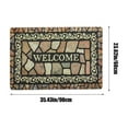 thumbnail image 3 of LEHOZIHEQ Retro Door Mat, Welcome Doormat Decorative Home Floor Mat, Non Slip Rubber Back and Strong Water Absorption for Outdoor Indoor Entrance Decor, 3 of 6