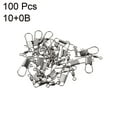 thumbnail image 3 of Unique Bargains 17LBS Cuivre Fer Pêche Rolling Rotule avec Snap Interlock, Noir 100 Pack, 3 of 5