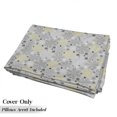 thumbnail image 5 of Grey and Yellow Floor Pillow Lounger Cover, Bohem Style Paisley Print Flowers Dots Art Image, Nap Mat Printed Fabric Case for 5 Pillows, 88" x 36", Pale Grey White, by Ambesonne, 5 of 5