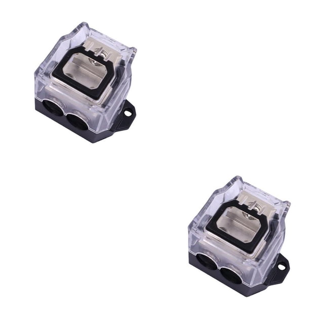 Riwesomey Bloque de distribución de amplificador automotriz de aleación de zinc Caja divisora protectora preperforada de alta sensibilidad Type2 NO2 Riwesomey CBP394864