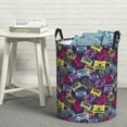 thumbnail image 7 of KLL Retro Cassette Music Waterproof Foldable Laundry Hamper Bucket with Handles for Storage Bin,Kids Room,Home Organizer (Small ), 7 of 7