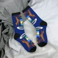 thumbnail image 7 of Womens Michigan Flag Dress Crew Socks Colorful Novelty Socks, 7 of 7