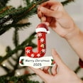 thumbnail image 4 of Personalized Initial Christmas Ornaments 2025, DIY Christmas Ornaments Tree Hanging, A-Z Letter Ornament, Resin Ornament for Christmas Tree, Xmas Gifts for Family Friends (J), 4 of 9