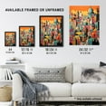 thumbnail image 4 of Rome Vertical Cityscape Vibrant Graphic Painting Italian City Architecture Bold Colours Artwork Framed Wall Art Print A4, 4 of 5