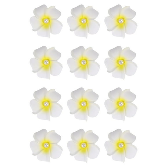 2 Pieces Plumeria Hair Clip Frangipane Clips Bridal Accessories Miss
