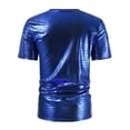 thumbnail image 4 of Tops para hombre, blusas y camisas de cuello redondo y manga corta para hombre, camisa de lentejuelas de moda para hombre, camisa de manga larga con cuello vuelto brillante y de moda, abrigo de poliés, 4 of 7