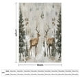 thumbnail image 2 of Christmas Elk Theme Flannel Throw Blanket for Gifts for Women Men Girls Boys All Seasons, 2 of 7