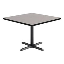 KFI Studios 42in Square Dining Table - Gray Top - Black Base