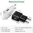 thumbnail image 3 of Universal Micro USB Cable Travel Wall Fast Adapter Mobile Phone Charger For huawei P SMART Xiaomi Redmi Note 4 5 Samsung S6 S7 MICRO USB Only EU Charger, 3 of 3