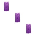 thumbnail image 3 of ZheElen Fond Artisanal Exquis avec Frange à Doigts pour Rideau à Pampilles, Lustre, Multiples Couleurs, Rideau à Franges en Feuille pour Fête, Rideau en Feuille Violet 9.8 Pieds 3Ensemble, 3 of 6