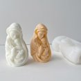 Mary with Baby Candle Resin Mold DIY Virgin Mary Plaster Sculpture