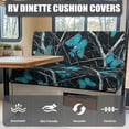 thumbnail image 4 of FOR U DESIGNS Butterfly Branch Pattern 2 Pcs RV Dinette Cushion Covers Breathable RV Couch Cover Elastic Loveseat Sofa Chair Cover Furniture Protector for RV Camper Car Bench, 4 of 7