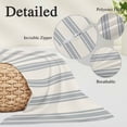 thumbnail image 3 of Blue Striped Body Pillow Covers 20"x60", Modern Stripes Farmhouse Soft Brushed Microfiber Breathable Throw Pillow Covers, Decorative Pillowcase with Zipper for Couch Sofa Bedroom Living Room, 3 of 9
