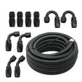 thumbnail image 2 of 30FT 6AN-AN6 Black Nylon E85 PTFE Fuel Line w/ 10 Fittings Hose Kit, 2 of 6