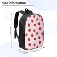 thumbnail image 2 of Disketp Strawberry School Backpack, Lightweight Basic Middle School Bookbags 17 Inch Casual Daypack for Student College, Travel or Outdoor, 2 of 6