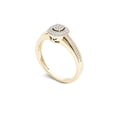 thumbnail image 3 of 1/5 Carat T.W. Diamond Double Halo Cluster 10kt Yellow Gold Engagement Ring, 3 of 8