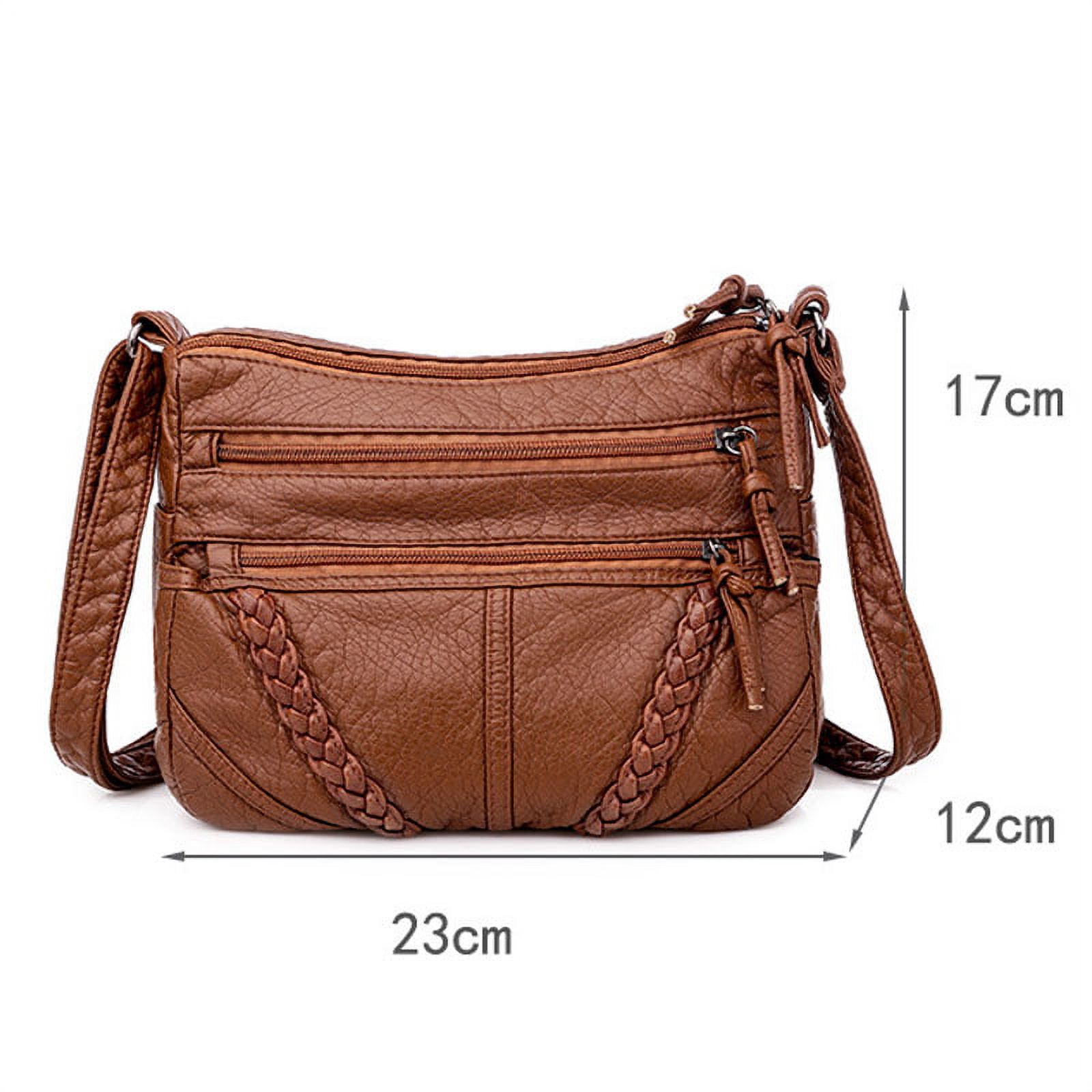 Ablanczoom Women's Soft Leather Shoulder Bags Classic Casual Crossbody ...