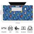 thumbnail image 5 of Long Mouse Pads for Desk,Blue Cartoon Dinosaurs Text Pattern Desk Mats on Top Of Desks, Desk Mouse Pad Extra Large with 3mm Non-Slip Base and Stitched Edge for Gaming,Office,Work,Home 47.3"x23.6", 5 of 6
